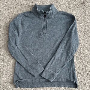 Boy’s Gray Quarter-Zip Sweater